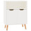 VidaXL vidaXL Sideboard High Gloss White Engineered Wood Cupboard Storage Cabinet 2