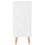 VidaXL vidaXL Sideboard High Gloss White Engineered Wood Cupboard Storage Cabinet 4