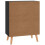 VidaXL vidaXL Sideboard High Gloss Black Engineered Wood Cupboard Storage Cabinet 6