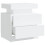 VidaXL vidaXL Bedside Cabinet White Engineered Wood Side Table Nightstand Bed Stand 6