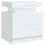 VidaXL vidaXL Bedside Cabinet White Engineered Wood Side Table Nightstand Bed Stand 2