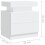 VidaXL vidaXL Bedside Cabinet White Engineered Wood Side Table Nightstand Bed Stand 7