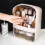 Modern Waterproof Dustproof Pink Cosmetic Storage Makeup Organizer 9