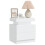 VidaXL vidaXL Bedside Cabinet White Engineered Wood Side Table Nightstand Bed Stand 3