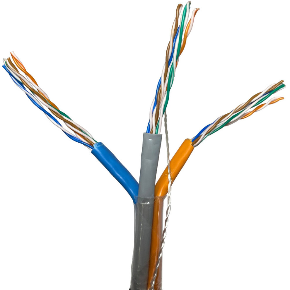 Loops 500M Outdoor Rated Cat5e Cable 12 Pair Multi-Core Utp Ethernet Network