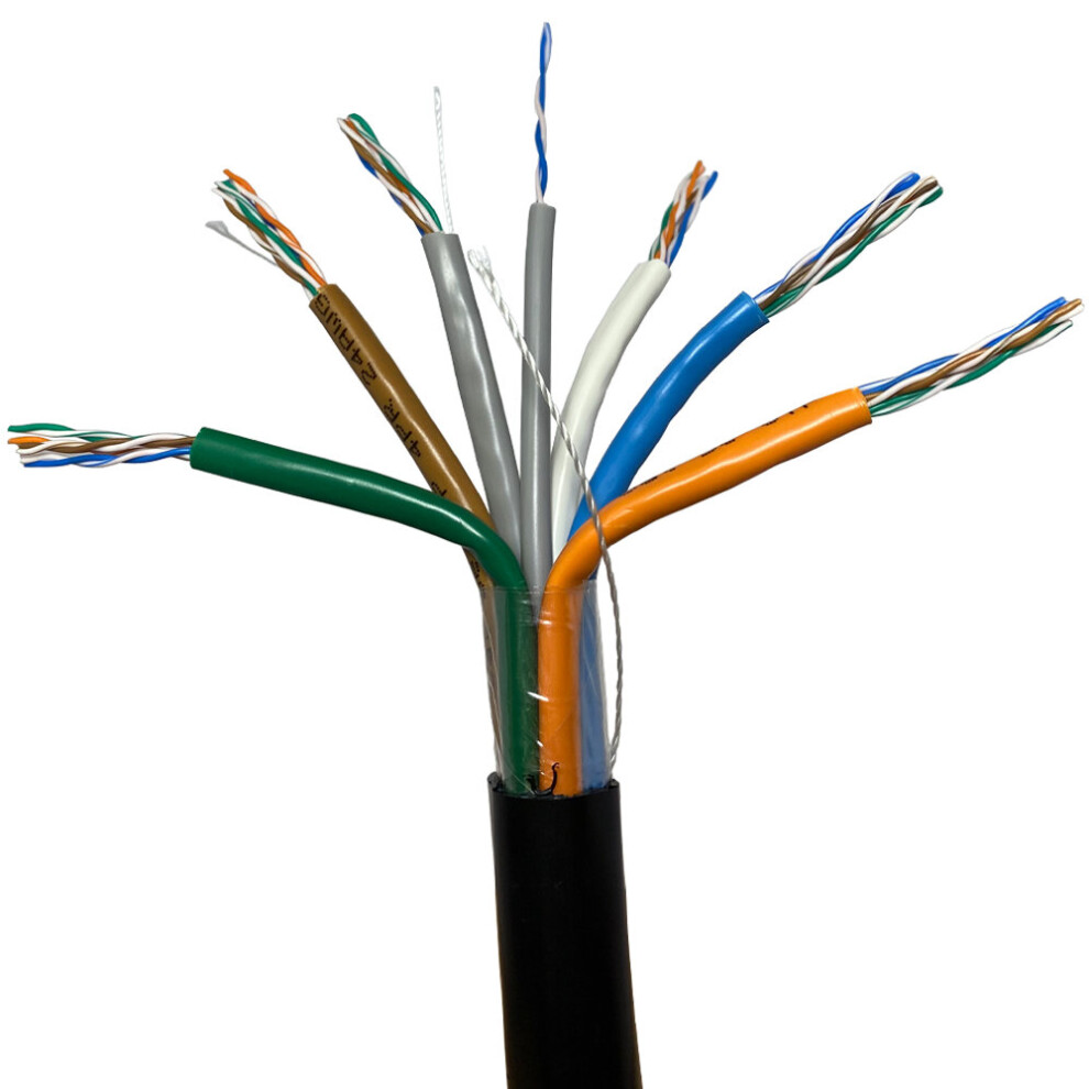 50m Outdoor Rated CAT5e Cable 25 Pair Multi-Core UTP Ethernet Network