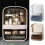 Modern Waterproof Dustproof Pink Cosmetic Storage Makeup Organizer 5