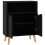 VidaXL vidaXL Sideboard High Gloss Black Engineered Wood Cupboard Storage Cabinet 5