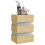 VidaXL vidaXL LED Bedside Cabinet Sonoma Oak Engineered Wood Side Table Nightstand 3