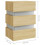 VidaXL vidaXL LED Bedside Cabinet Sonoma Oak Engineered Wood Side Table Nightstand 11