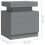 VidaXL vidaXL Bedside Cabinet Grey Engineered Wood Bed Telephone Stand Side Table 7