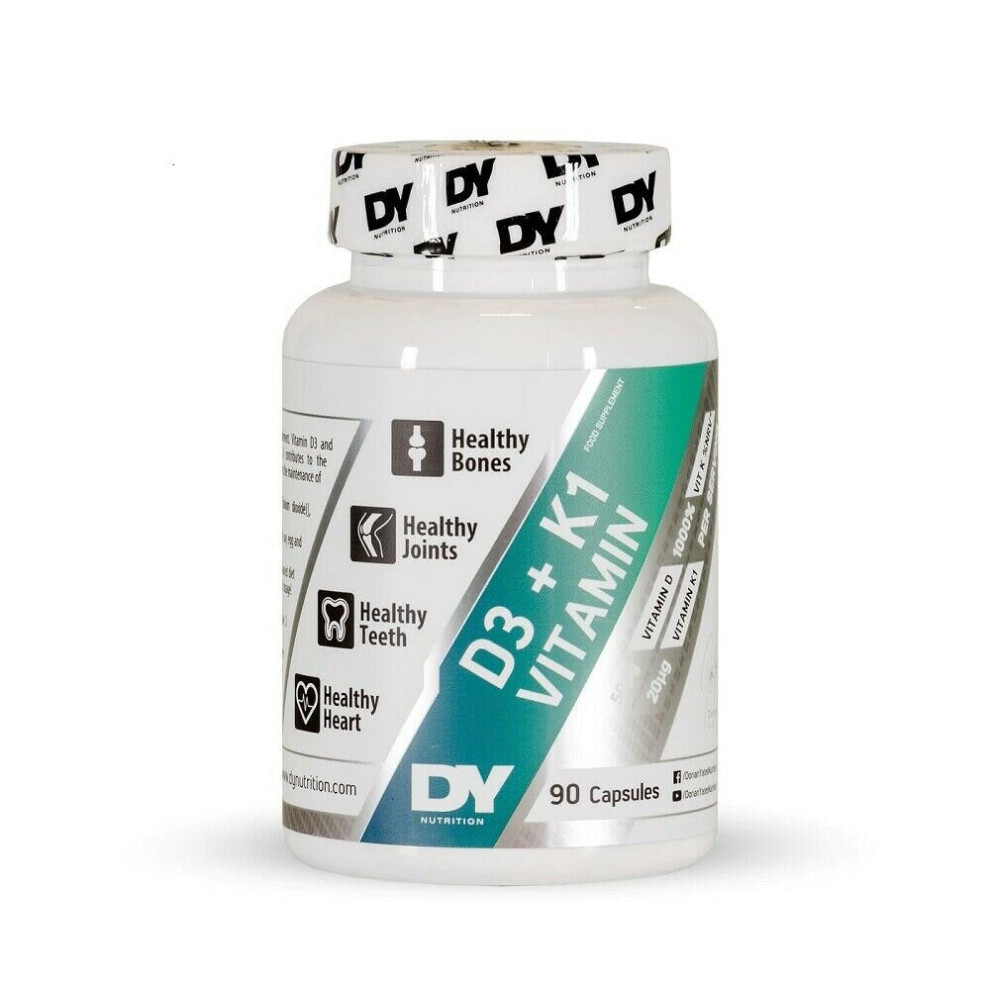 Dorian Yates D3 + K1 Vitamin Complex 90 Capsules Immune System Support