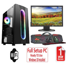 Fast Gaming PC Bundle - i5 8GB RAM 1TB GT710 2GB - WiFi - WARRANTY - SAURON - Refurbished
