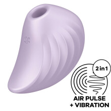 Stimulateur clitoridien - Satisfyer - Pearl Diver - Violet - Air pulsé - Vibrations