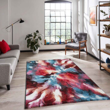 (200 x 290 cm) Galaxy Space Multi Coloured Blue Red Pink Rug Small Extra Large Living Room Mat