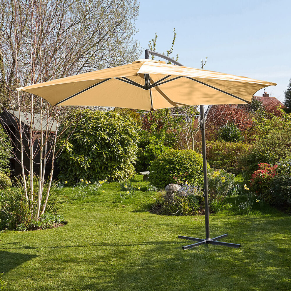 Gozo Aluminium Overhanging Cantilever Vented Parasol