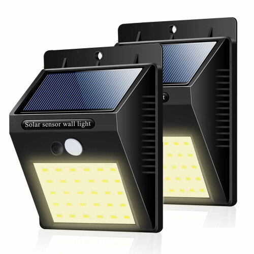 Solar Lights Outdoor, Solar Motion Sensor Lights Waterproof (2 Pack)