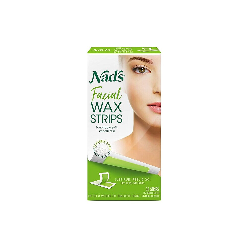 Nad's Facial Wax Strips - 20 Strips