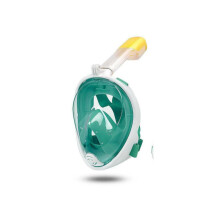 (Green, S/M) Full Face Snorkel Mask | Shallow Water Snorkel