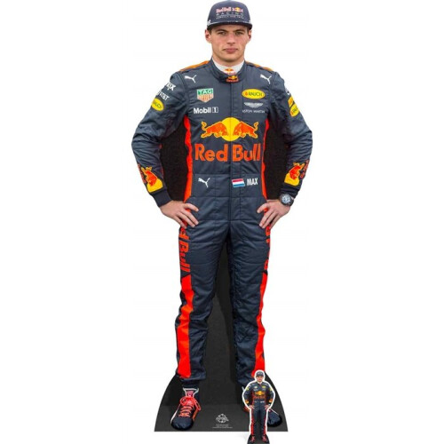 Max Verstappen Formula One Driver Lifesize + Mini Cardboard Cutout