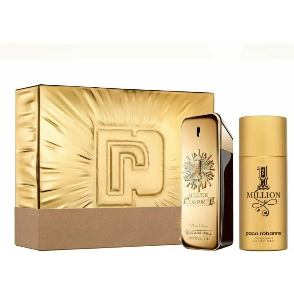 Paco Rabanne 1 Million Parfum 100ml EDP & 150ml Deodorant Spray