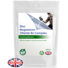 Zinc Magnesium B6 - 180 Tablets Supports Sleep, Muscle & Recovery | UK (V)