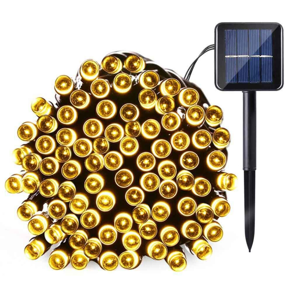 (Warm White) Solar Powered Fairy String Lights Xmas/Party/Wedding Outdoor Lightings 12M 100 LED-image-OPC-P92SCHM-NEW