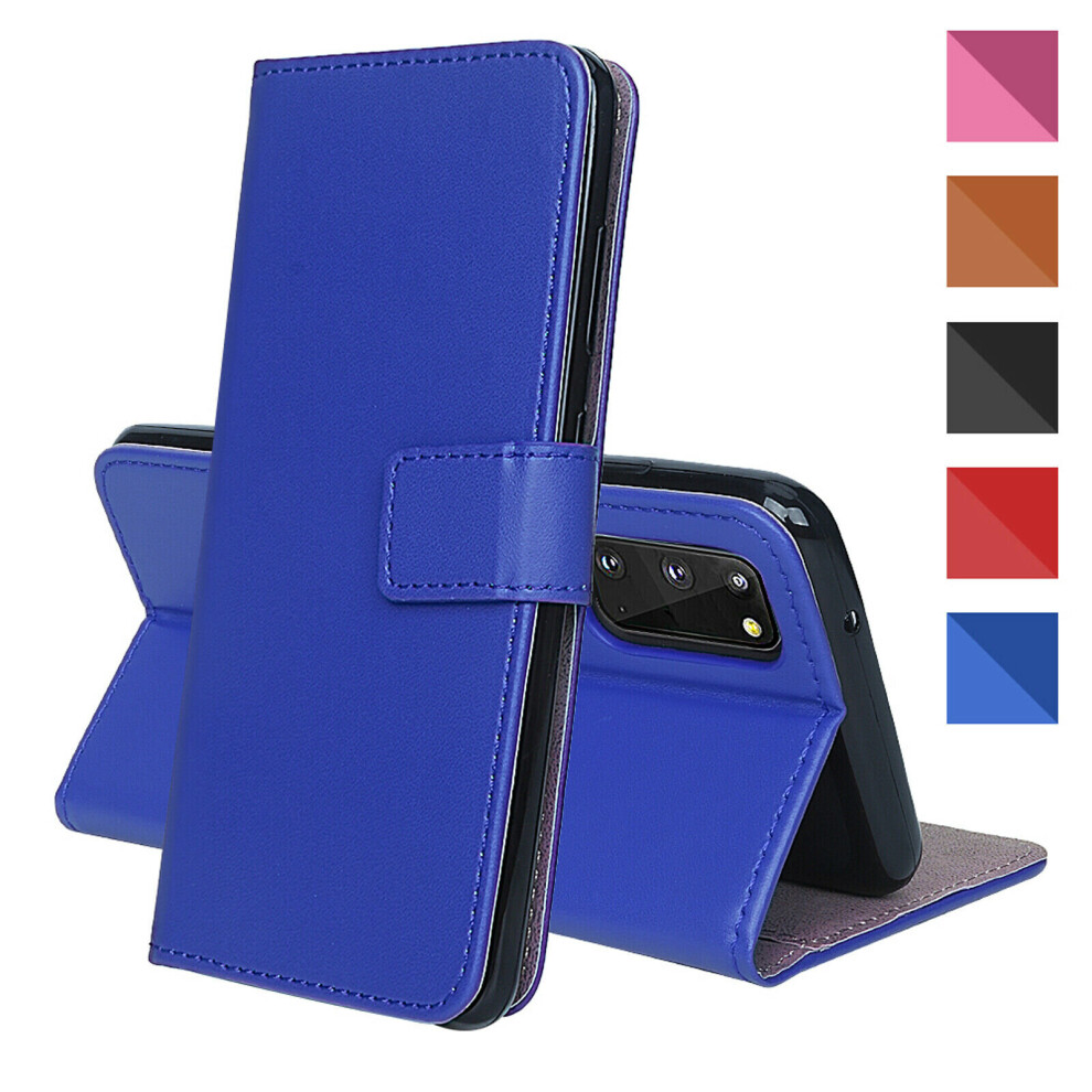 (Blue) For Samsung S21 5G Wallet Case Pu Leather Wallet Flip Phone Case Blue 5060719700948