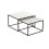 Rectangle Nesting Coffee Side Table Set Living Room Sintered Stone 5