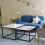Rectangle Nesting Coffee Side Table Set Living Room Sintered Stone 8