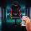 NEO Neo Black Leather Computer Office Gaming Chair with LED Lights 2