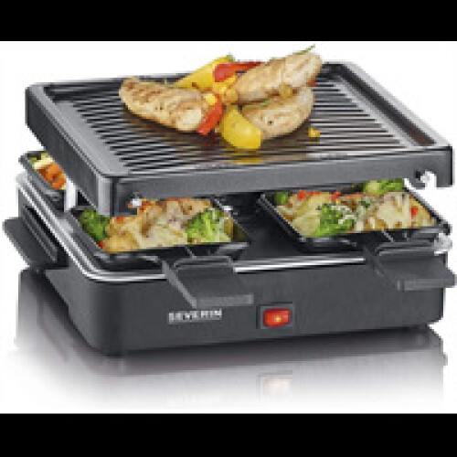 Severin Mini Raclette Grill 4 Small Non-Stick Pans 600 W