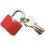 SPARES2GO Universal Lockable Wall Ladder Rack Brackets and Padlock Set (Red) 5