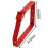 SPARES2GO Universal Lockable Wall Ladder Rack Brackets and Padlock Set (Red) 7