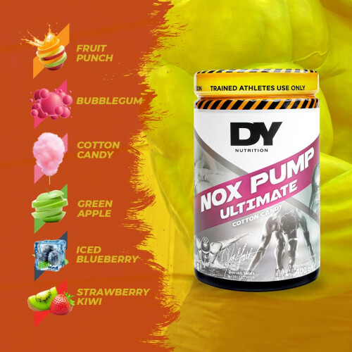 (Cotton Candy) Dorian Yates NOX Pump Ultimate 400g Pre Workout