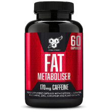 BSN Fat Metaboliser, Food Supplement With Caffeine 60 Capsules Best Before End May 2022