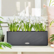 Rattan Look Durable Garden Balcony Hanging Black Planter Pot Best