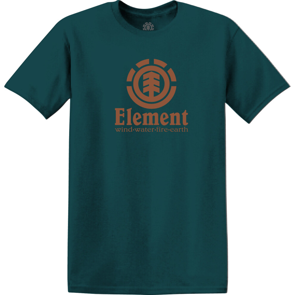 (M) Element Men's Organic Cotton T-Shirt ~ Vertical reflecting pond