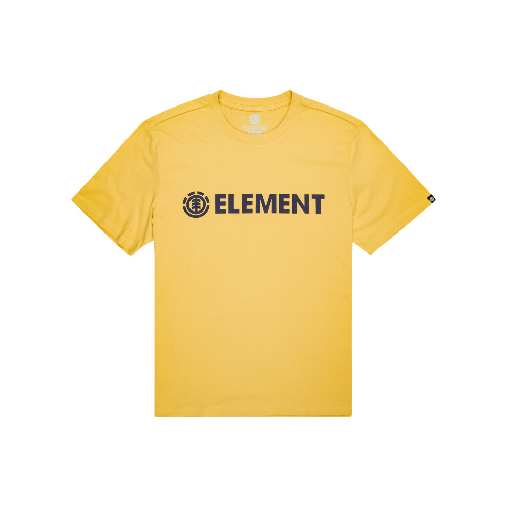 (M) Element Men's Organic Cotton T-Shirt ~ Blazin cream gold