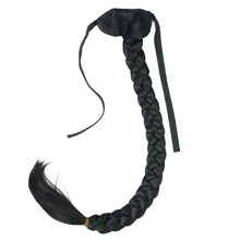 Lydell 24" Trenza Fishtail Extensión de Coleta de Cabello Sintético #2 Marrón Oscuro