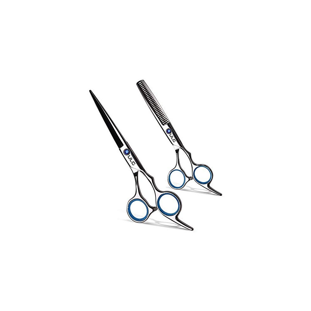 Ulg Hair Cutting Scissors Thinning Teeth Shears Set Professional Barber Hairdressing Texturizing Salon Razor Edge Scissor Japanese Stainless Stee