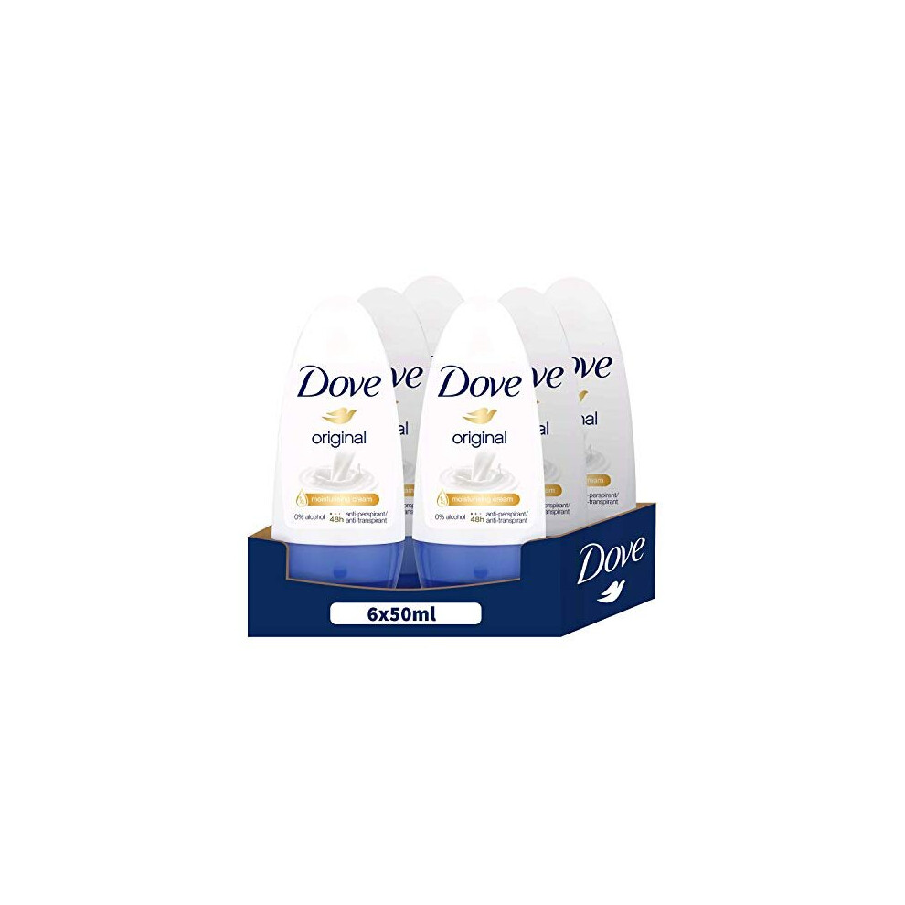 Dove Plant Power, Womans Roll-On Deodorant , 6 x 50 ml