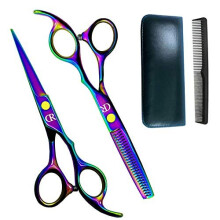Professional Hair Cutting Shears Set 6 Inch Barber Hair Cutting Scissors Kit Hairdressing Thinning Shears for Hair Cutting Sharp Blades Haircut S