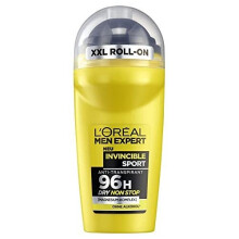 L'Oreal Men Expert Invincible Man Roll-On Deodorant 96H Protection, Sport Deodorant for Men, Controlled Dryness and Body Odour (6 x 50 ml)