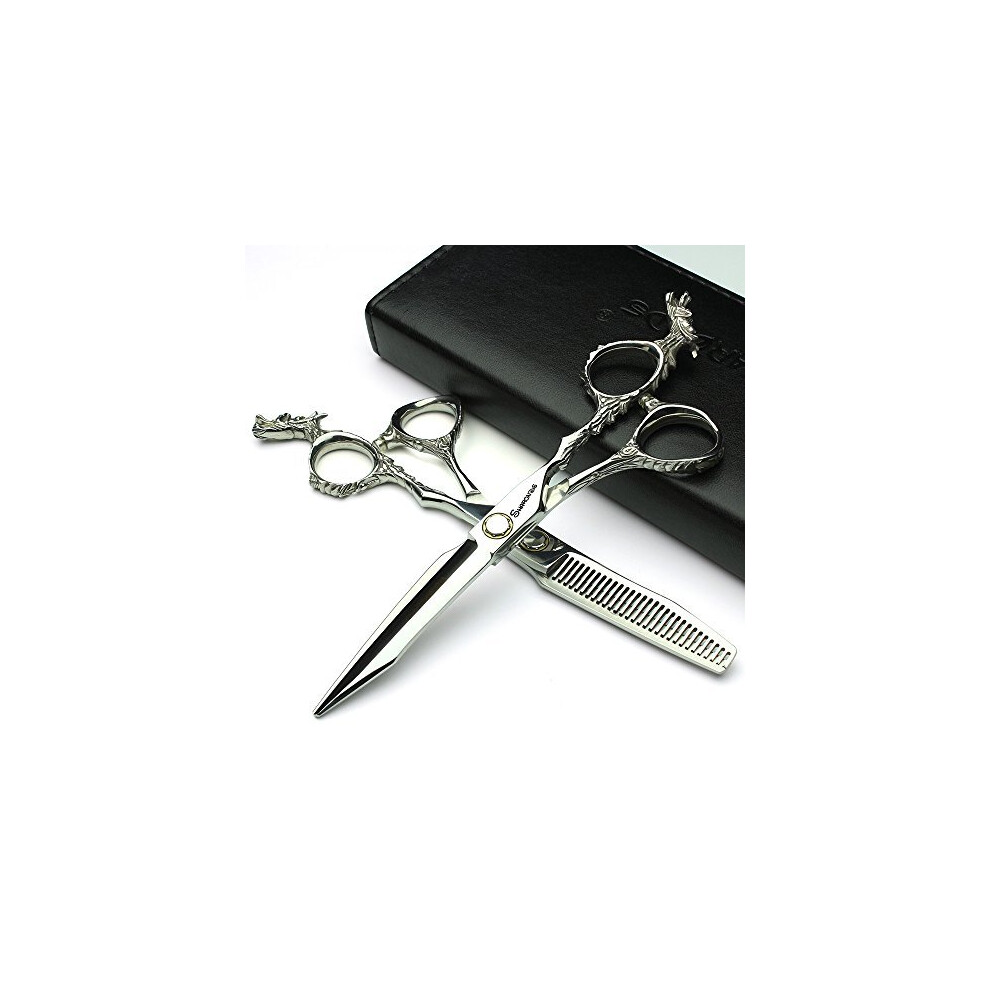 Sharonds Silver 440C High Hardness Sharp Professional Hairdressing Scissors 6 Inch 17.5Cm Salon Hairdresser Special Hair Cutting Cutting Scissors (Scissor