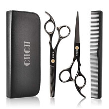 Haarschneidescheren-Scheren-Set CIICII Professionelles Friseurscheren-Set (Haar-Bart-Trimmen, Formen, Fellpflege, Effilierschere) fr Mnner, Frauen,