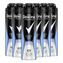 Rexona Men Cobalt Dry Antiperspirant Deodorant Spray Pack of 6 x 150 ml