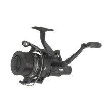 Mitchell Avocet Black Edition 6500FS Spinning Reel - Front-Drag, 4+1 Bearings, Pre-Spooled with Dark Line, Ultra-Flat Aluminum Handle