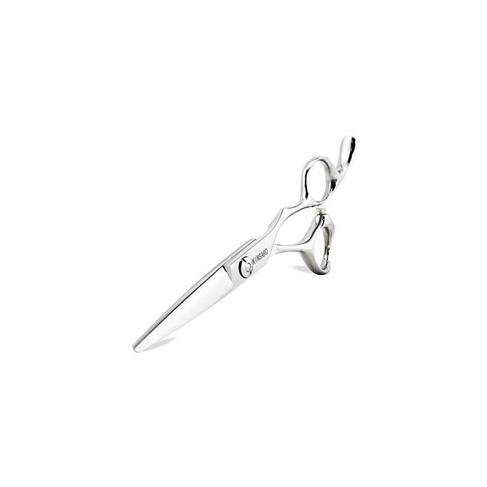 Kinsaro 5.5" Barber Scissors Hair Scissors Professional Hair Shears Cutting Shears Japan 440C Silvery Convex Blades