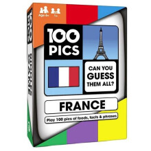100 PICS Frankrig Quiz-spil - P?dagogisk rejsetrivia Flash-kortspil til smarte b?rn (100FRANCE)